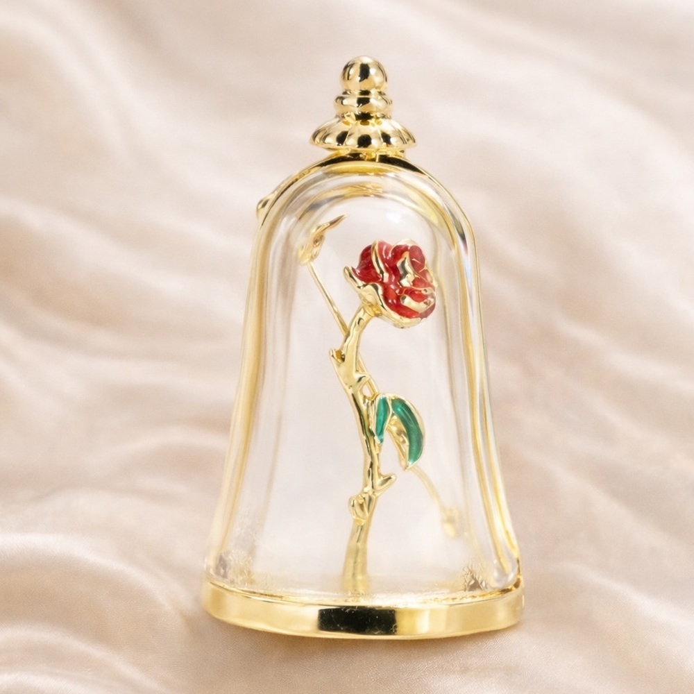Enchanted Rose Gold Dome Brooch - Picture 6 of 7